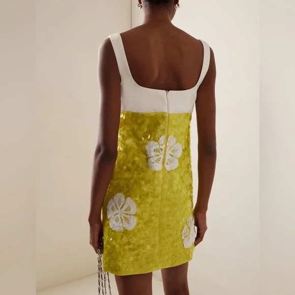 Des Phemmes - Exclusive Sequined Satin Mini Dress - Picture 3 of 7